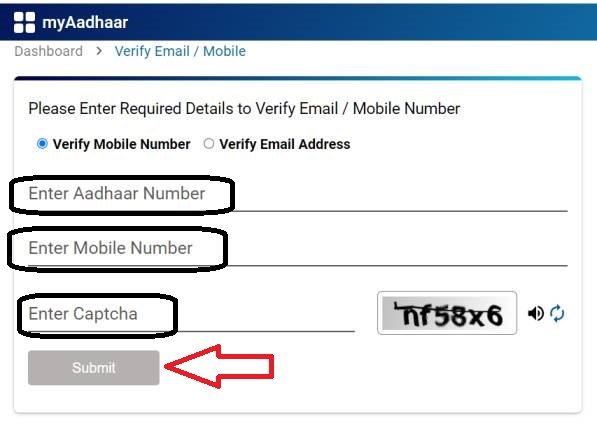 Verify an Aadhar Number 